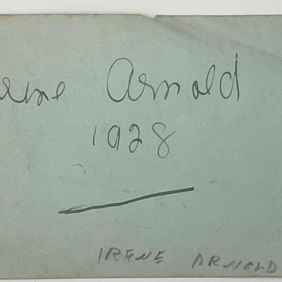 Irene Arnold and Monti Ryan original signatures
