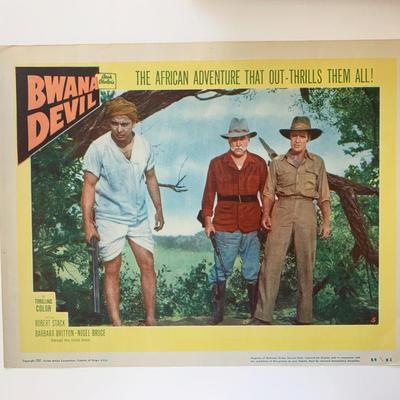 Bwana Devil original 1954 vintage lobby card