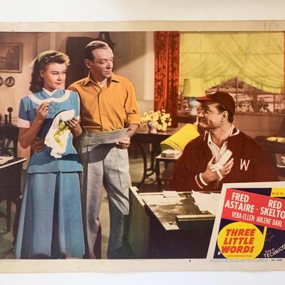 Three Little Words original 1950 vintage lobby card