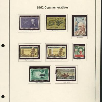 1962 United States Commemorative Stamp Set