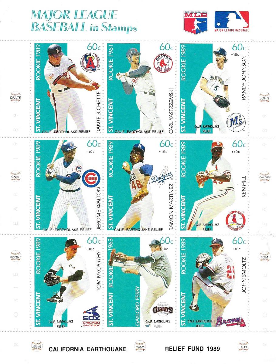 Major League Baseball in Stamps | EstateSales.org