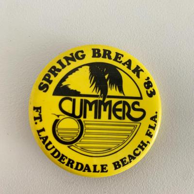 Summers Spring Break '85 Ft. Lauderdale vintage pin