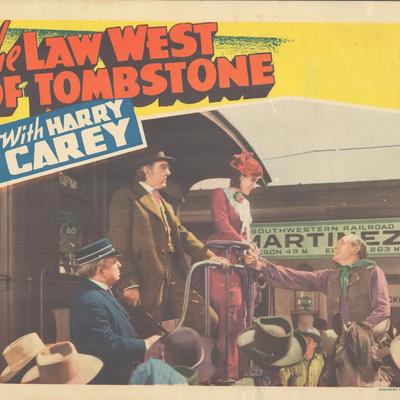The Law West of Tombstone original vintage lobby card