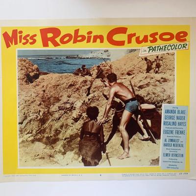 Miss Robin Crusoe original 1953 vintage lobby card