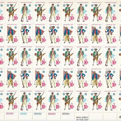 Early American Military Uniform Stamps