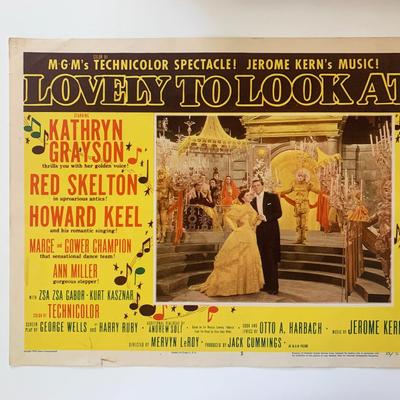 Lovely to Look At original 1952 vintage lobby card