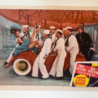 Three Little Words original 1950 vintage lobby card