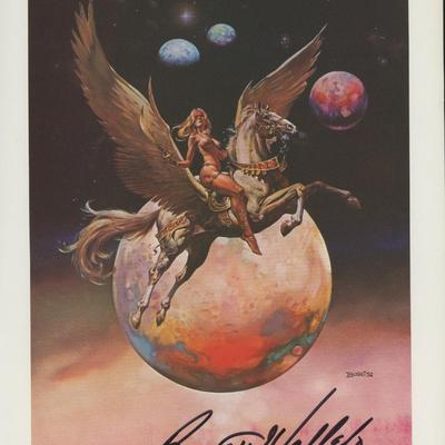 Golden Wings Boris Vallejo signed print