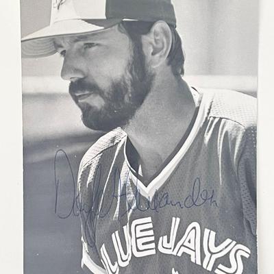 Doyle Alexander signed photo postcard
