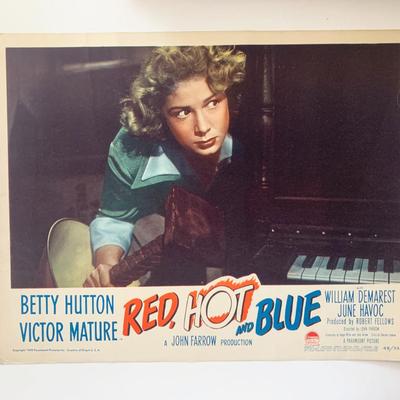 Red, Hot and Blue original 1949 vintage lobby card