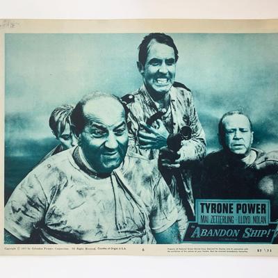 Abandon Ship! original 1957 vintage lobby card