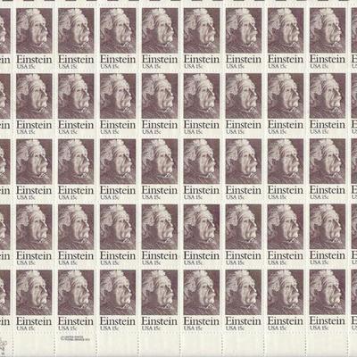 Albert Einstein sheet of stamps