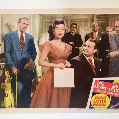 Three Little Words original 1950 vintage lobby card