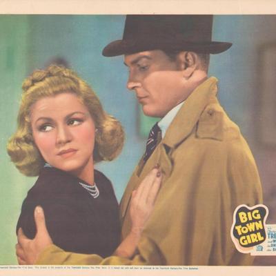 Big Town Girl 1937 original vintage lobby card