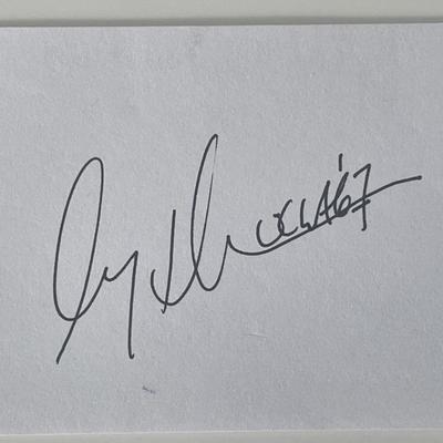 UCLA football player Gary Beban autograph note