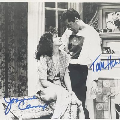 Joanne Camp and Tom Hewitt signed photo