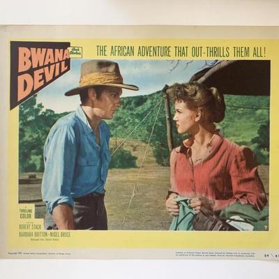 Bwana Devil original 1954 vintage lobby card