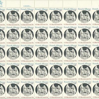 U.S. Bicentennial-French Alliance Stamps