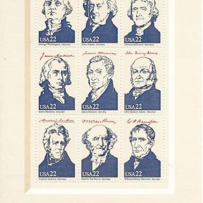 Presidents of the United States: I Souvenir Stamp Sheet