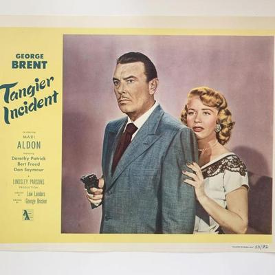 Tangier Incident original 1953 vintage lobby card