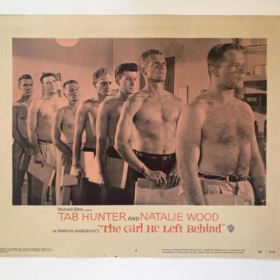The Girl He Left Behind  original 1956 vintage lobby card