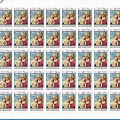 Traditional Christmas: Madonna and Child Stamps