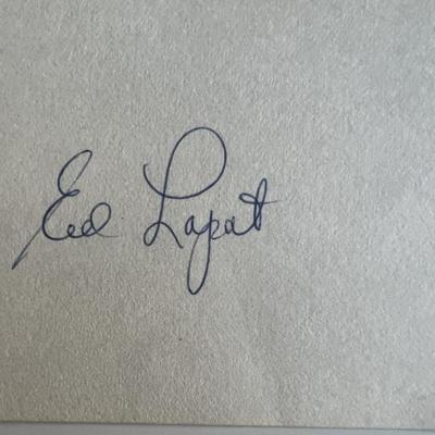 Ed Lopat original signature