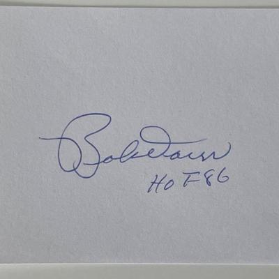Boston Red Sox Bobby Doerr autograph note