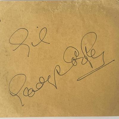 Actress Gladys Cooper autograph note