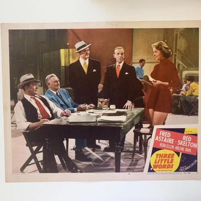 Three Little Words original 1950 vintage lobby card