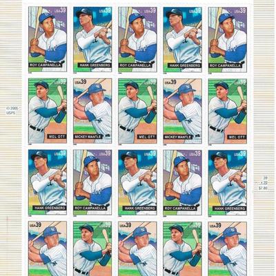 Baseball Sluggers Stamps