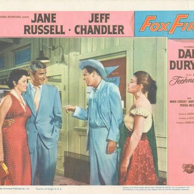 Foxfire 1955 original vintage lobby card