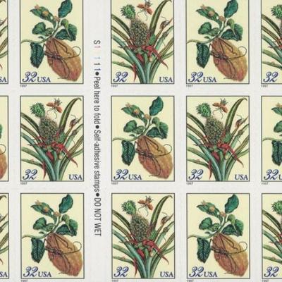 Merian Botanical Prints Full Stamp Book