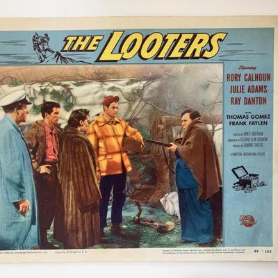 The Looters original 1955 vintage lobby card