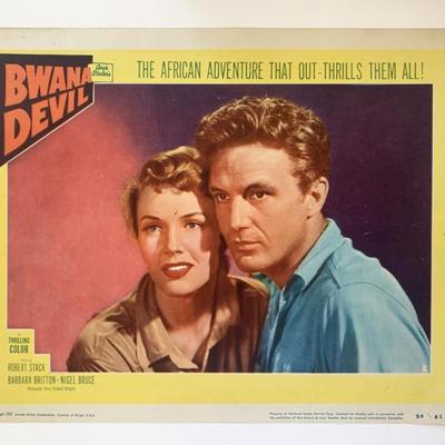 Bwana Devil original 1954 vintage lobby card