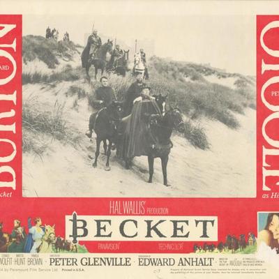 Becket 1964 original vintage lobby card