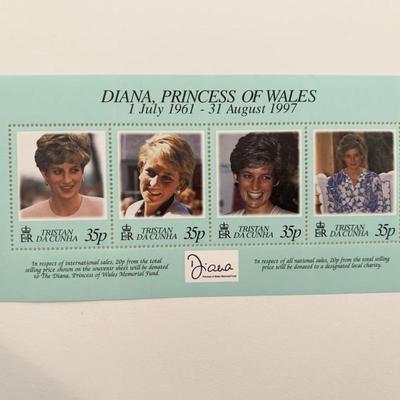 Diana Princess of Wales commemorative stamp set