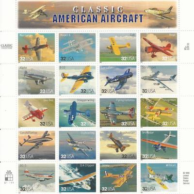 Classic American Aircraft Stamps