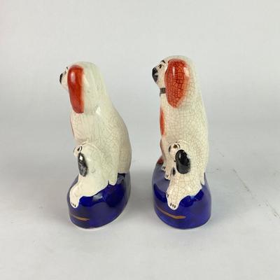 L153 Porcelain Staffordshire Dog Figurines