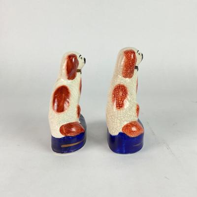 L153 Porcelain Staffordshire Dog Figurines