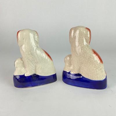 L153 Porcelain Staffordshire Dog Figurines