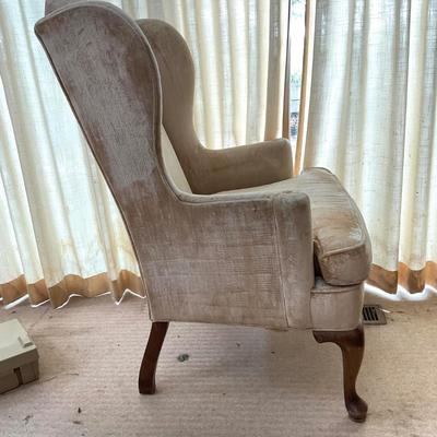 PR158 Pair of Velvet Wingback Chairs by Kling