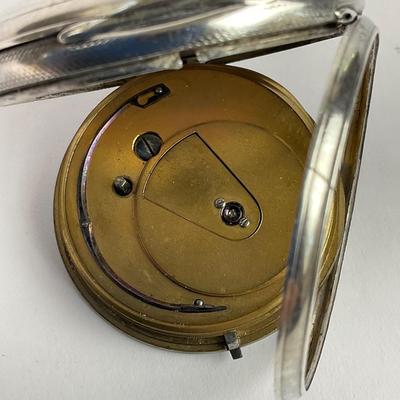 PR160 Antique Sterling Swiss Pocket Watch