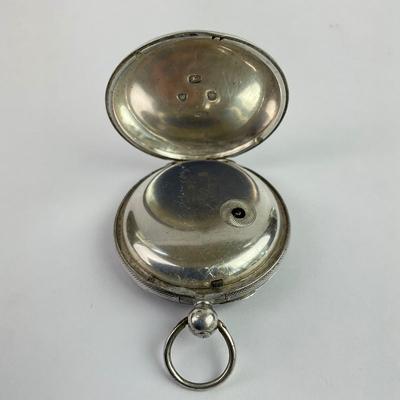 PR160 Antique Sterling Swiss Pocket Watch