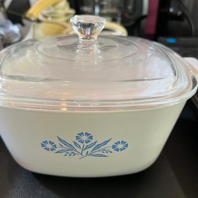Sale Photo Thumbnail #170: Vintage Corning Ware Blue Cornflower Casserole Dish
