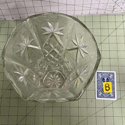 Sale Photo Thumbnail #57: Classic Flared Shape and Intricate Starburst and Diamond-Cut Patterning.