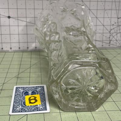 Sale Photo Thumbnail #58: Classic Flared Shape and Intricate Starburst and Diamond-Cut Patterning.