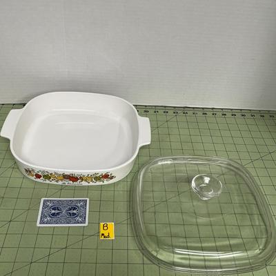 Sale Photo Thumbnail #78: Includes Casserole Dish with Glass Lid and featuring the “Spice of Life” pattern.