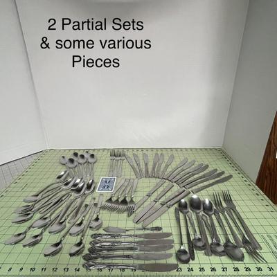Sale Photo Thumbnail #103: Includes mix of spoons, forks, knives, and specialty utensils in various styles and patterns.