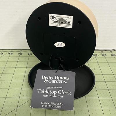 Sale Photo Thumbnail #401: Round Wood Frame and Black Base.